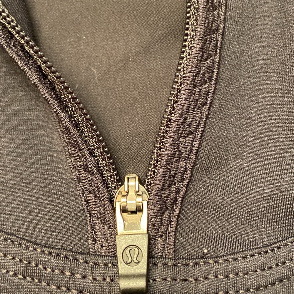 Lululemon Women’s half- zipped, Black pullover, Size:10, glow in the dark - Picture 7 of 15